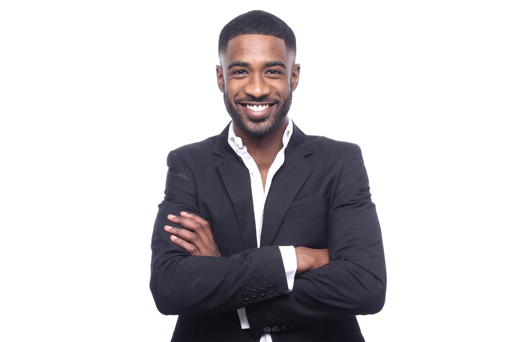 Portrait of a Smiling Man Wearing a Suit 